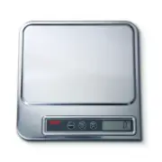 SECA digital organ and diaper scale with stainless steel cover, display in kg/lb