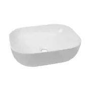 500*400*145mm Gloss White/Matte Black & Gloss White Ceramic Rectangle Ultra Slim Above Counter Basin