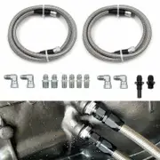 70Inch Transmission Cooler Hose Kit For GM For Chevy 1996-2021 4L80E, For Ford C4-C6-AOD, For Turbo 350/400/200-200R4/700R4 4L60 4L60E 4L65E SS Bra...