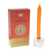 Crystal Wonderland Good Energy Green Tree Candles Rituals Spells - Orange