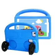 Wheel Samsung Tablet Tablet Case For 8.0inch Tab A 3 4 E/8.7inch Tab A7lite Shockproof Stand Cover With Handle Stand-Blue