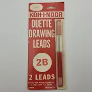 Kohinoor Duette Drawing Leads 2200-DK Vintage Unopened 2B Mechanical Pencil