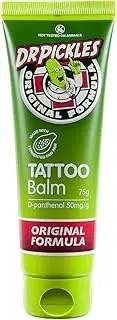 Dr. Pickles Tattoo Aftercare Balm - Non Petroleum Salve Ointment & Cream for Before, During & Post Tattoo - Moisturizing Lotion to Maintain, Soothe Skin, Promote Skin Healing & Enhance Colour - 75g