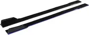 Universal 2m Car Side Skirt Winglet Side Wing Bumper Spoiler Lip Compatible for SEAT Leon FR 5F MK1 MK3 MK3.5 MK5 for Ibiza 6J 6L Body Kit(Blue)
