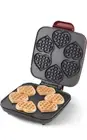 Dash Multi Mini Heart Nonstick Waffle Maker, Red, Makes 6 Mini Waffles
