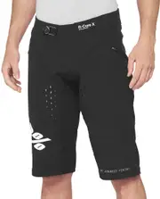 100% R-Core X Bicycle Shorts, black-white, Size 34 for Men Black White