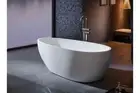 SHELL Thin Edge Bathroom Round Oval Stand Alone Bathtub 1500/1700mm