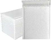 Bubble Envelopes，Mailing Bags， 100 Pcs Bubble Packaging Envelope Mailing Envelopes Mailer Poly Envelope for Shipping Self Seal Bubble Bag Padding(White,13 * 15cm)