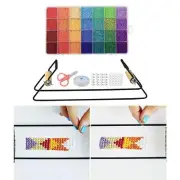 Bead Loom Kit Beads Thread Scissors for Jewelry Making DIY Bracelets Belts