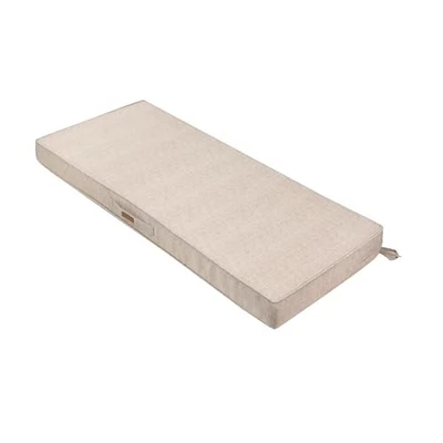 Outdoor Bench Cushion 42 x 18 Inch, 42"W x 18"D x 3"Thick Light Brown Textured