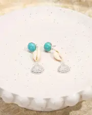 Karyn In LA Shell Drop Earrings