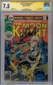 Marvel Spotlight #29 CGC 7.5 SS Signed by Stan Lee