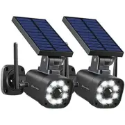 SL669, Solar Battery Powered, Fake Security Camera, Motion-Activated Floodlights