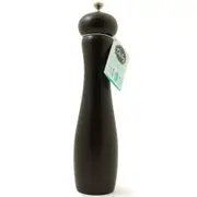 Dishy Nero 20cm Dark Wooden Mill for Salt or Pepper with Ceramic Grinding Mechanism
