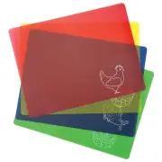 Flexible Cutting Boards, Set of 4 by Chef's Pride
