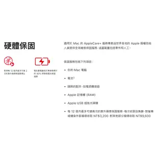 AppleCare+ iMac/Mini/Pro 服務專案，原廠二年硬保固（數位商品）含稅附發票