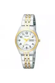 Pulsar Ladies Stainless Steel Day Date 26mm 5ATM Watch PN8006X1