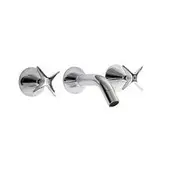Kirra Bath Three-Piece Set Chrome Solid Brass