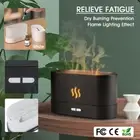 LED Flame Light Essential Oil Aromatherapy Diffuser Ultrasonic Air Humidifier