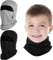 Lertenys 2-pack kids balaclava masks for boys and girls, winter hats ski masks for cold weather