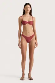 Farrah Bikini Top Wine - Final Sale