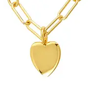 ADORNIA 14K Plated Paperclip Chain Necklace NoSize NoColor