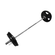 102KG Total - 180cm OLYMPIC BARBELL BAR WEIGHT SET - A PAIR FREE SPRING COLLARS