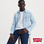 LEVIS 男款 BARSTOW WESTERN 50 S 短牛角復古牛仔襯衫 / 經典藍