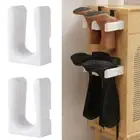 2Pcs Wall-mounted Shoes Storage Rack Drainage Boots Hook Hanger Household