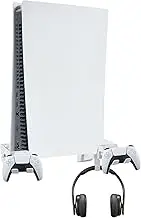 Wall Mount Holder for PS5 ,Game Protective Cover for PS5 , Sturdy Wall Mount Bracket (White)