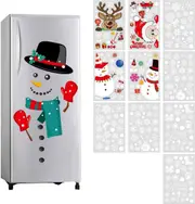 Snowman Fridge Magnets,Cute and Funny Snowman Fridge Stickers for Fridges, Garages, Office Cabinets