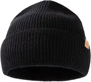 [TOP-EX] XL/XXL 100% Merino Wool Cuffed Beanie Hat Men Women Winter Wooly Hats for Running Golf Cold Weather 55-66CM