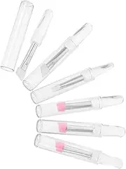 Baluue 6 Pack Silicone Makeup Brushes Set Angled Eyebrow Brush for Cream Lip Mask Eyeshadow and
