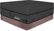 Waterproof 600D Polyester Square Hot Tub Cover Outdoor SPA Covers 80 X 80 Inch