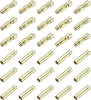uxcell 15 Pairs Banana Plugs Connector 3mm Male Female Banana Plug for Speaker Wire RC Battery ESC Motor