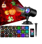 16 Patterns Projector 12W RGBW LED Double Tube Water Waves Lamp Christmas Projection Light
