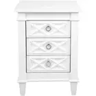 NEW Cafe Lighting Plantation Bedside Table Small White