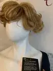 its a wig synthetic wig Brown With Blonde Short Layered Tangle Iron Free