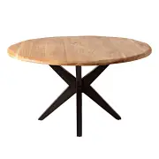 River Live Edge Timber Round Dining Table 140cm | Honey | Dining | Early Settler Furniture