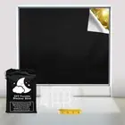 Unbranded Portable Window 118x57 Inch Black Silver 100% Blackout Shades Curtains