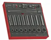 Teng TED9121 - Impact Socket Set 1/2" Drive 21 Piece Metric