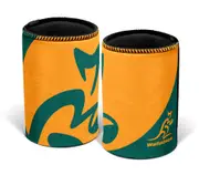 Wallabies Kanga Australian Rugby Union Beer Can Bottle Cooler Stubby Holder Cosy