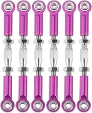 VICASKY 6pcs Rc Race Car Rc Car Metal Cars Camber Links Remote Control Trucks Rc Sproul Linkage Rod Ends Turnbuckle Rod Rc Car Turnbuckle Purple Remote Control Stick Tie Rod
