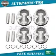 Fit Buick Chevrolet GMC Pontiac Saturn 2.4L 4 Set Pistons & Rings Kit USA (for: Chevrolet)