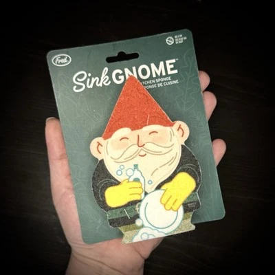 NEW Fred Sink Gnome Kitchen Sponge Scrubber Scourer