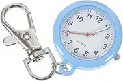 [BESTYASH] 1pc Nurse Watch Charms Pin Nurse Fob Watch Fake Chain Medical Watches for Nurses Pocket Watch Nurse Lanyard with Fob Watch Foldable Teal Men Blue Mirror Material: Mirror
