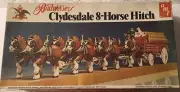 VINTAGE AMT BUDWEISER CLYDESDALE 8-HORSE HITCH MODEL KIT #7702 New Unused