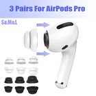 6Pcs New Eartips Earplug Silicone Replacement Earbuds Ear Tips For AirPods Pro