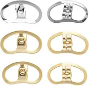[Generic] 3 Pairs Large Earring Backs for Droopy Ears, Adjustable Heavy Earring Support Backs, for Studs Heavy Support Backs Replacement