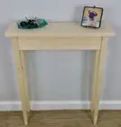 24" Unfinished Narrow Tapered Leg Wall, Foyer, Sofa , Console, Hall Table
